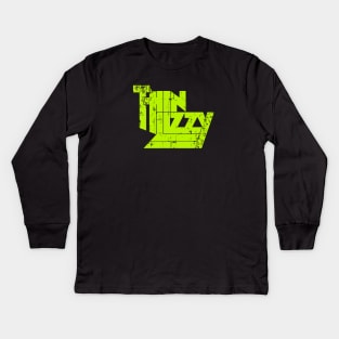 Thin Lizzy Fanart Kids Long Sleeve T-Shirt